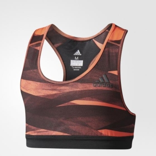 Buy adidas Womens Seamless Merino Wool Medium Support Sports Bra  Black/Beaming Orange