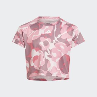 Essentials AEROREADY Seasonal Print Crop T-Shirt Kids